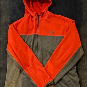 Men’s The North Face - Zip Up Hoodie Red/Charcoal (Size: L)